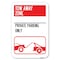 Signmission Tow Away Zone-Private Parking Only Wi Heavy-Gauge Aluminum Sign, 12" x 18", A-1218-22802 A-1218-22802 - alternate 1